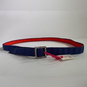 Hipslinger Belt Blue Orange Adjustable Fabric Sparkle Buckle